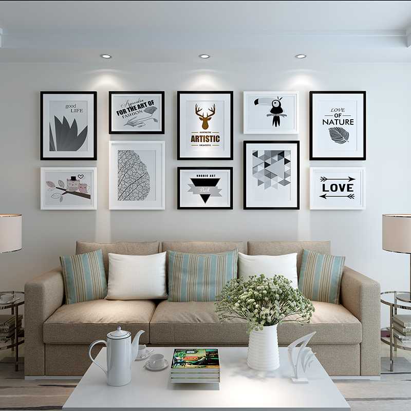 Как оформить фотографии на стене – 30 фото в интерьере