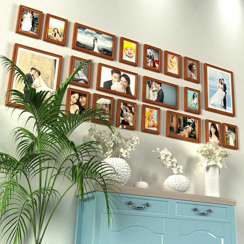 Оформление стены фотографиями