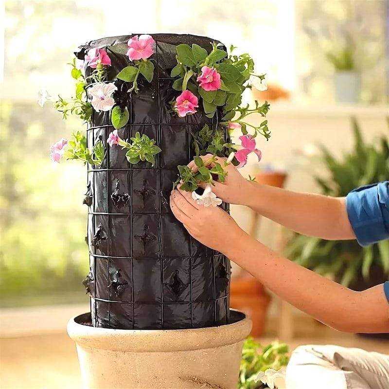 Вертикальные клумбы: что это такое, как их устроить. 80 примеров с фото