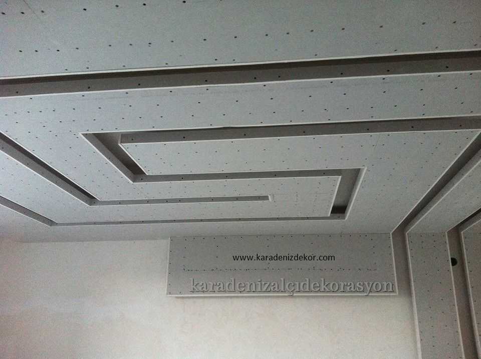 Дизайн красивых фигурных потолков из гипсокартона с подсветкой