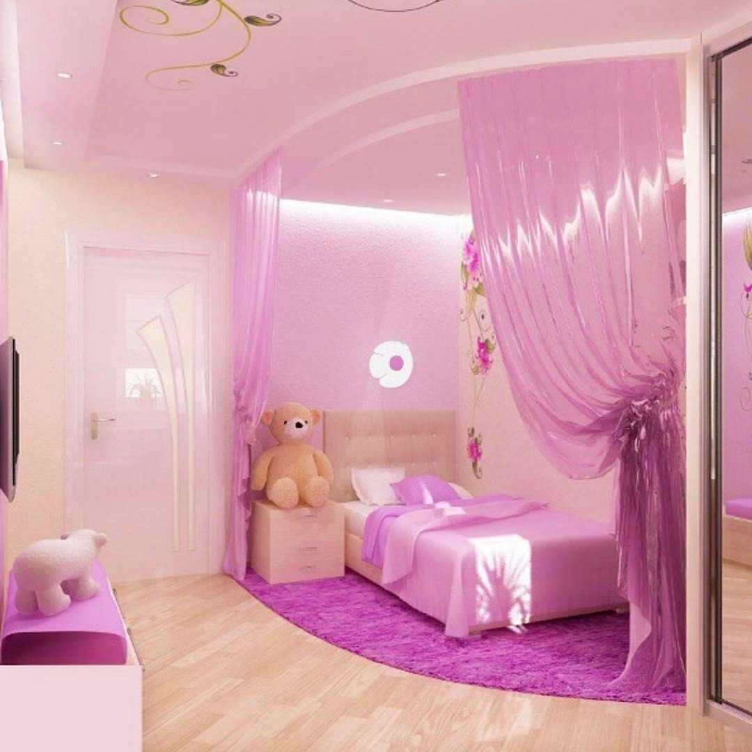 Детская в розовых тонах