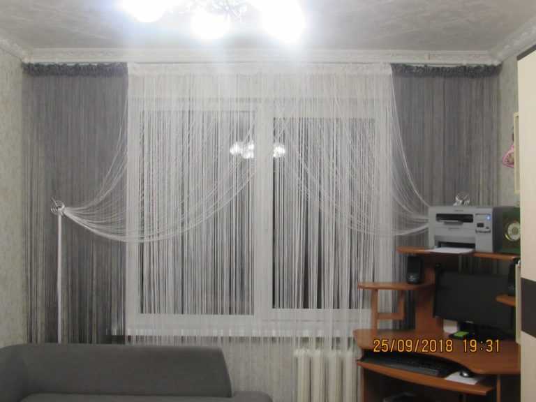 Нитяные шторы: разновидности, свойства, куда подойдут + фото