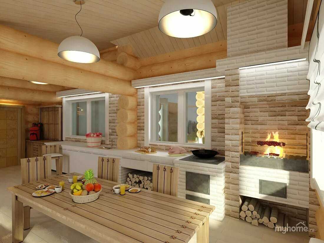 Кухня гостиная в частном доме: 70 удачных фото идей