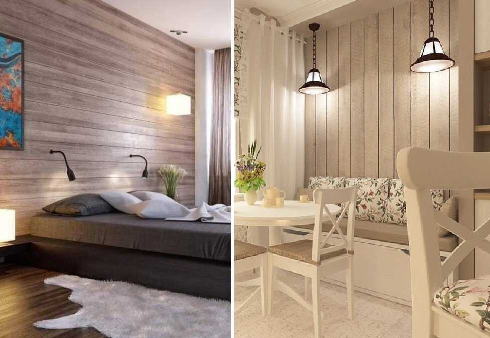 Ламинат на стене в интерьере +35 креативных фото идей