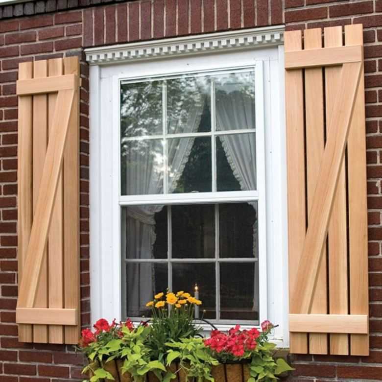 Виды ставен на окна и выбор материала для них