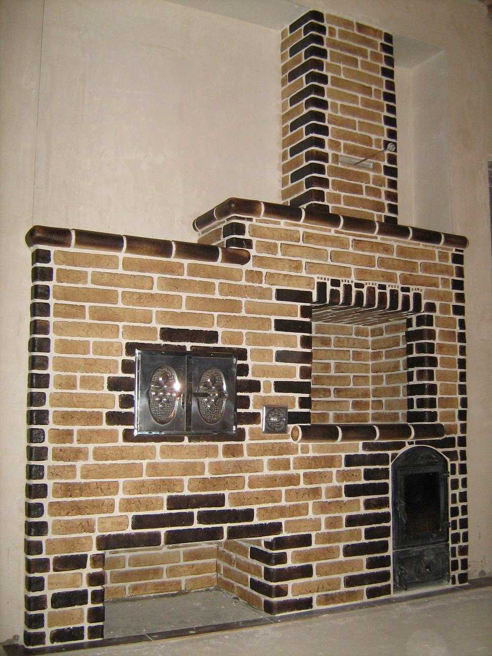 Терракотовая плитка для облицовки печей и каминов (с фото)