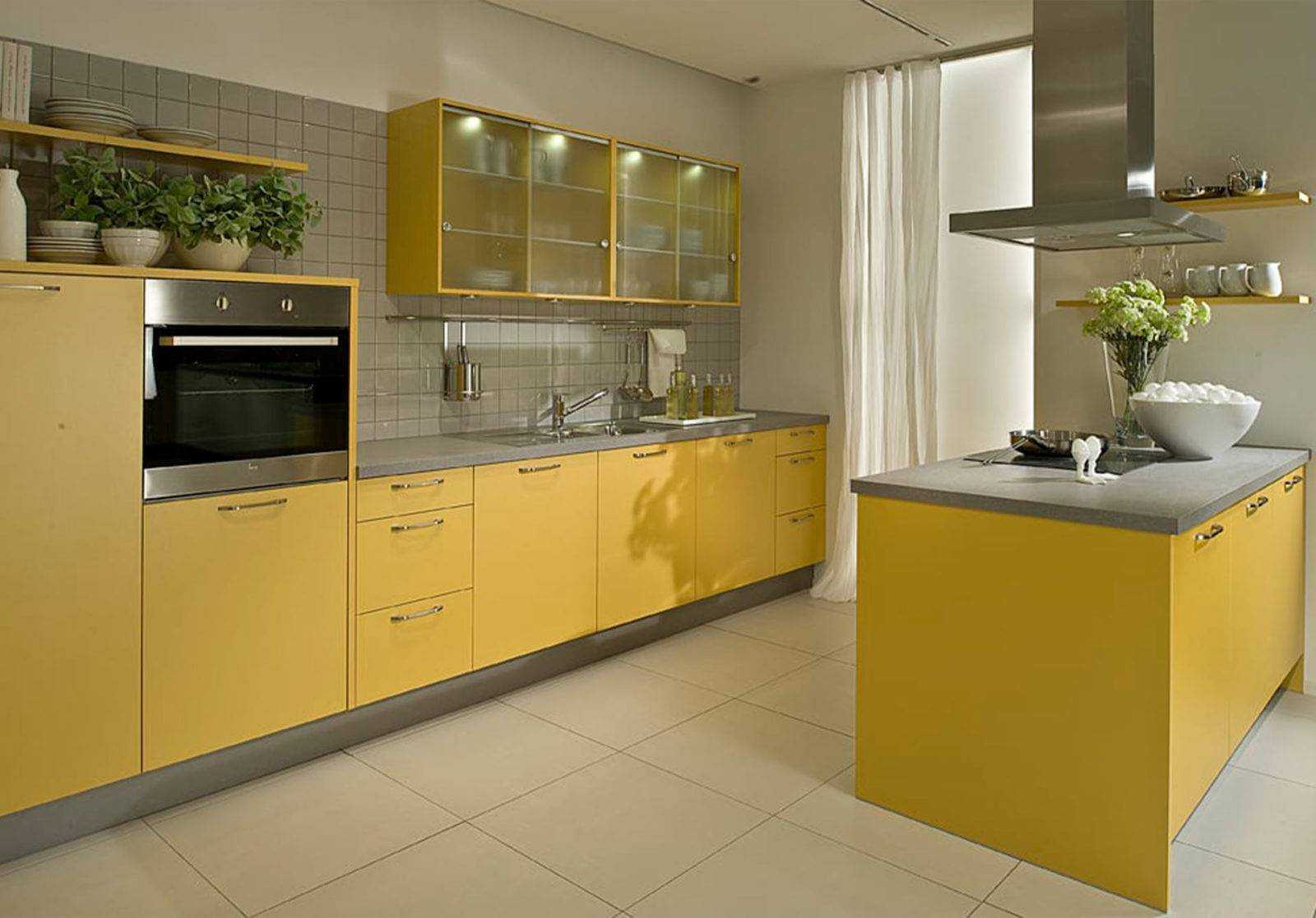 Желтые кухни 2023. новинки! идеи от дизайнеров, 70 фото
