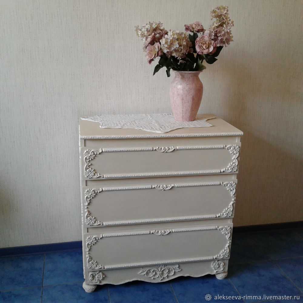 Декупаж комода старого, из икеа - пошаговые мастер-классы с фото