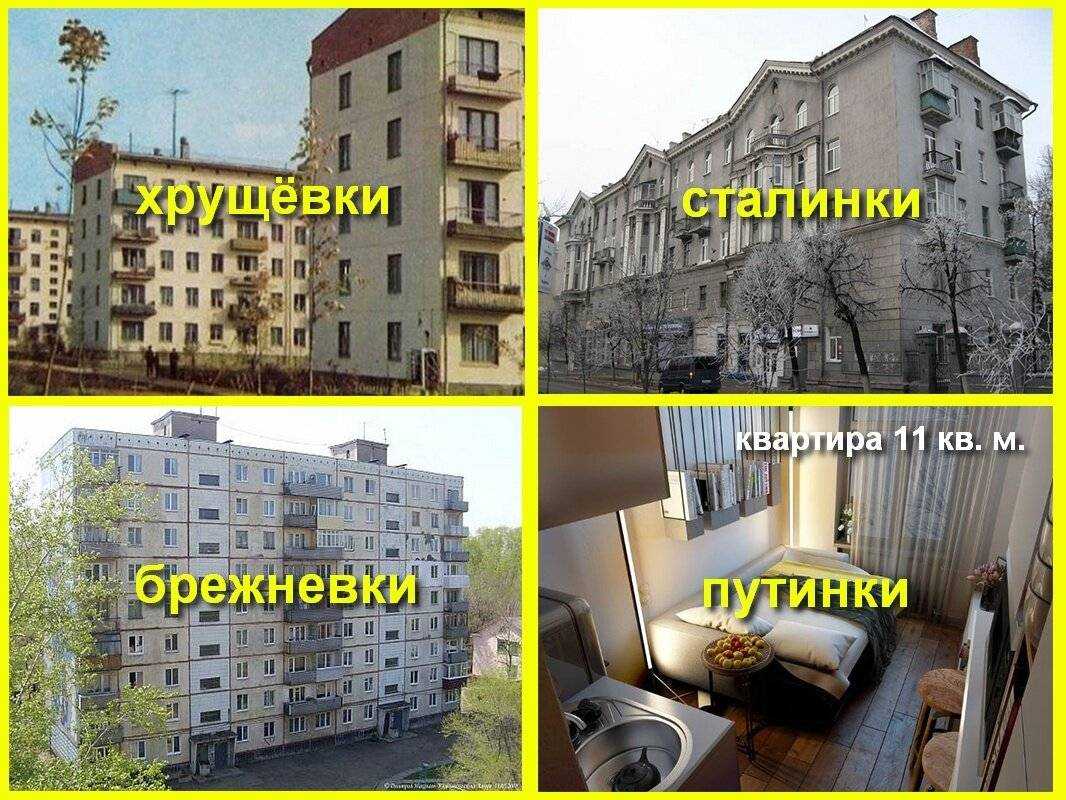 Типы жилья: что такое хрущёвка, сталинка, малосемейка, таунхаус, квартира-студия? | bankstoday