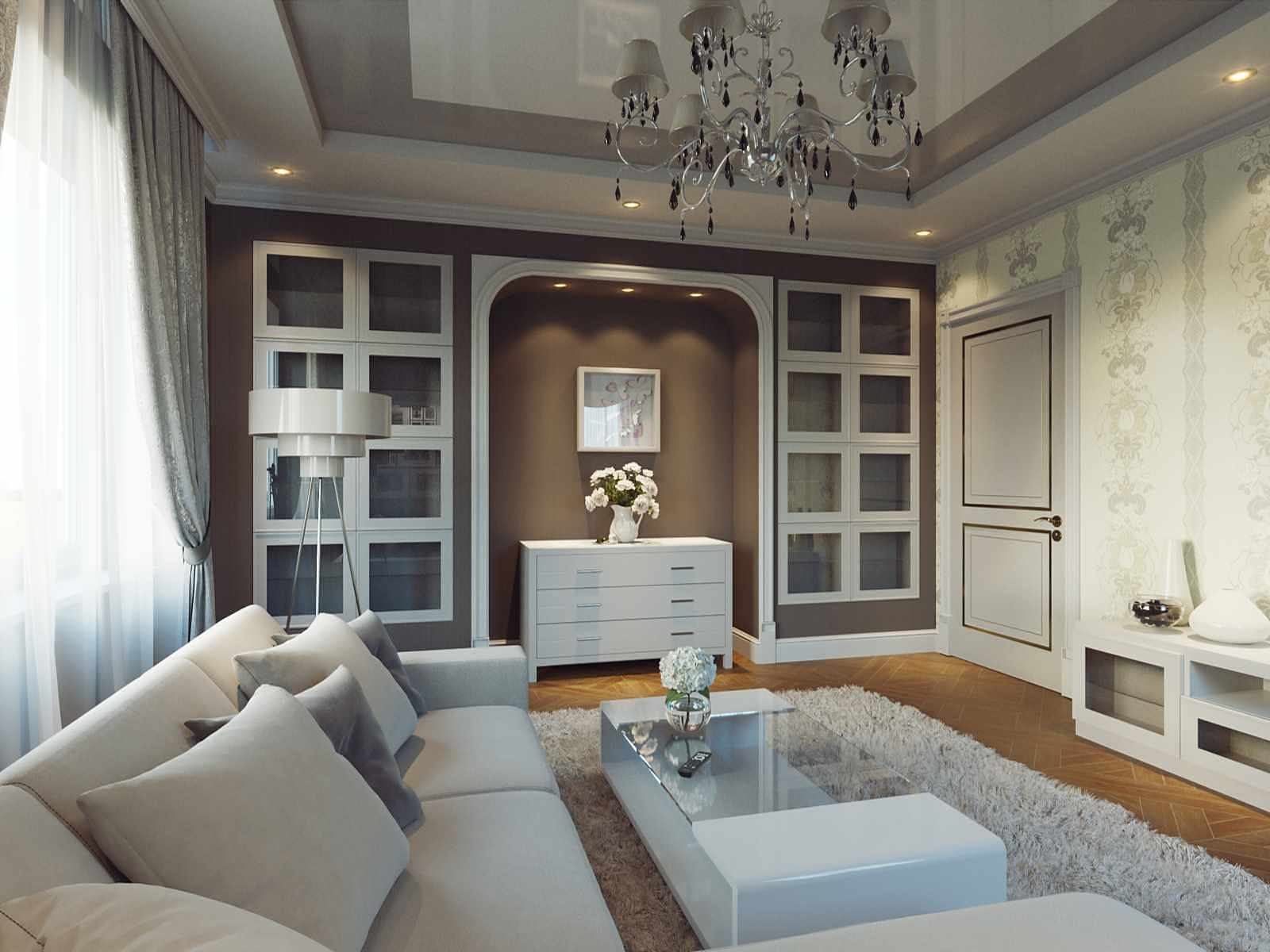 Дизайн зала и гостиной 20 кв. м. в квартире: реальные фото интерьеров