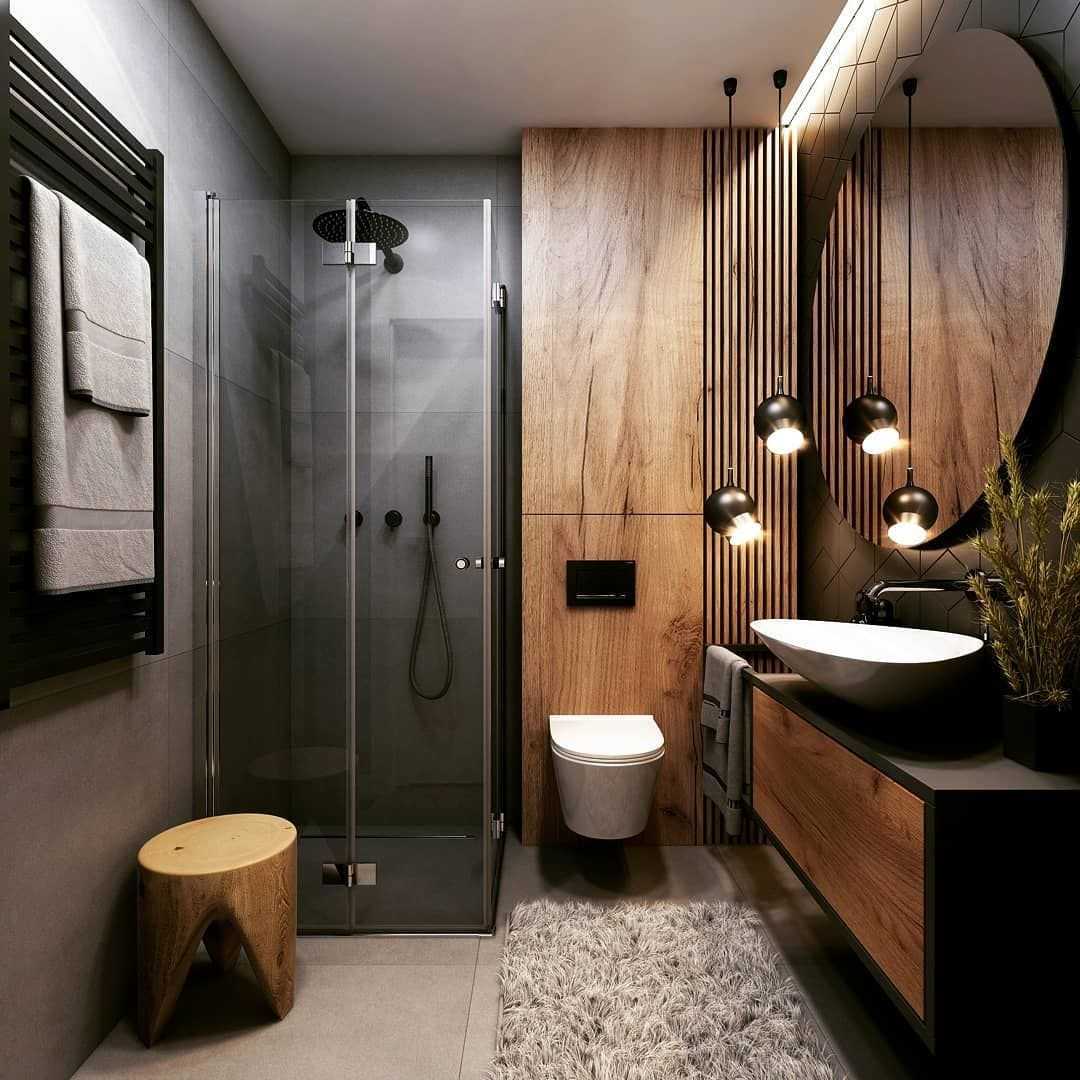 Ванная комната в стиле лофт - 65 фото, дизайн интерьеров - houser.su